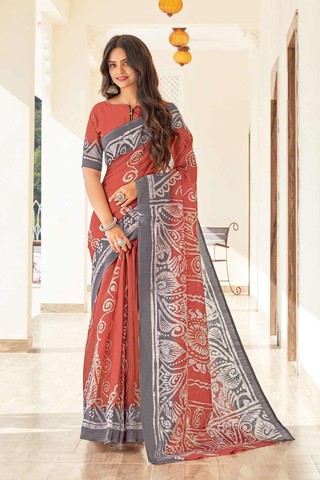 Sangam Belliza Designer Fancy Casual Wear Printed Cotton Saree Collection